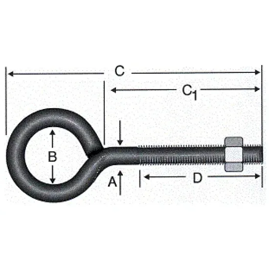 Kaynaklı Civata M8x160 - 50 Adet