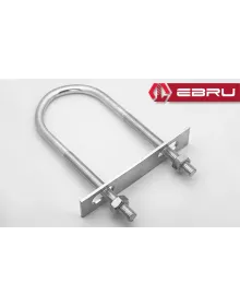 U Civata, Karşılık Demiri + Somunlu - M8x50 - 2 Set