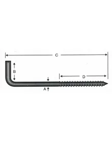 Vidalı Korniş Çivi No:5 - 4x50 - 10 Adet