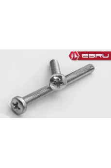 Yuvarlak Yıldız Başlı YSB Civata M6x50 - 10 Adet