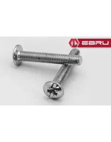 Yuvarlak Yıldız Başlı RYSB Kulp Vidası, Civata M4x22 - 50 Adet