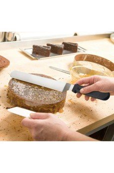 Eğik Pasta Sıvama Spatulası Metal 33 Cm