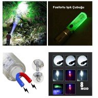 El Feneri 8 Mod Şarjlı Fosforlu Mıknatıslı Led El Feneri El Feneri 8 Mod Şarjlı Fosforlu Mıknatıslı Led El Feneri