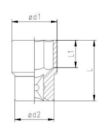 Elta 1115 1/2'' Lokma Anahtar 12 mm