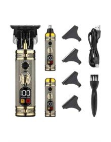 Erkeklere Özel 3 Başlıklı Tıraş Makinesi Saç Sakal Ense Kulak Tıraşına Uygun
