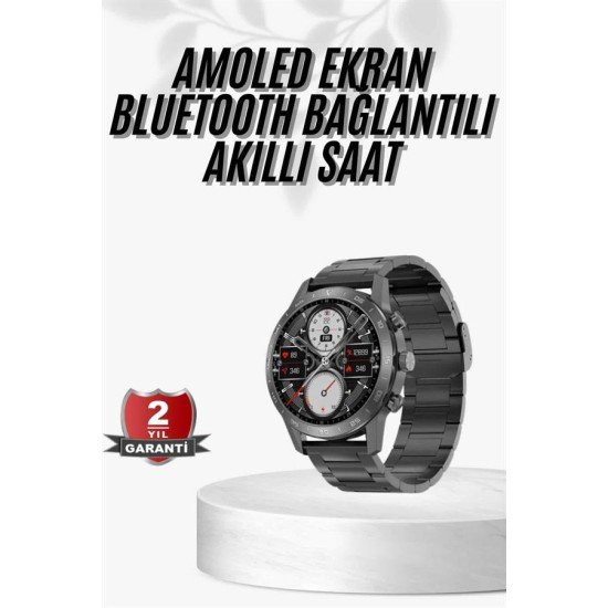 Erkeklere Özel Akıllı Saat Çelik Kordon Bluetooth Bağlantılı İOS ve Android Uyumlu Erkeklere Özel Akıllı Saat Çelik Kordon Bluetooth Bağlantılı İOS ve Android Uyumlu