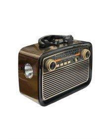 Eskitme Nostalji Tasarımlı Bluetoothlu Nostalji Radyo Ahşap Nostaljik Görünümlü