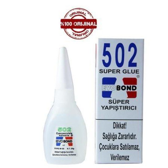 Evo Bond 502 Glue Süper Yapıştırıcı 20 gr Evo Bond 502 Glue Süper Yapıştırıcı 20 gr