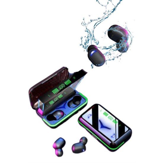 Extra Bass Kablosuz Kulaklık Işıklı Bluetooth Kulaklık Powerbank Özellikli