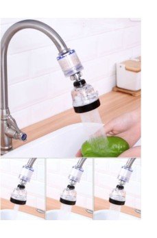 Filtreli Su Tasarruflu 3 Fonksiyonlu Oynar Musluk Başlığı - Şeffaf