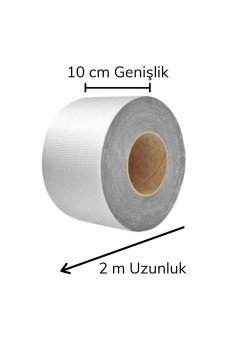 Folyo Kauçuk Bant Yapışkanlı Su Geçirmez Çatı Boru Tamir Bandı (2Metre x 10 Cm) Folyo Kauçuk Bant Yapışkanlı Su Geçirmez Çatı Boru Tamir Bandı (2Metre x 10 Cm)