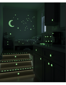 Fosforlu Etiket Karanlıkta Işık Veren Yıldız Tozu Etiketleri