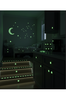 Fosforlu Etiket Karanlıkta Işık Veren Yıldız Tozu Etiketleri