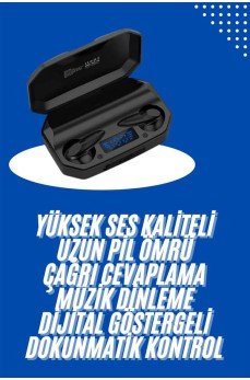 Kulaklık Bluetooth 5.2 Kablosuz Kulakiçi Rgb Işıklı Çift Mikrofonlu