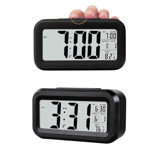 Gece Dijital Masa Saati Dijital Alarmlı Led Ekran Pilli Çalar Saat Gece Dijital Masa Saati Dijital Alarmlı Led Ekran Pilli Çalar Saat