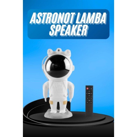 Gece Lambası Astronot Bluetooth Hoparlörlü Galaksi Işık Projektörü Gece Lambası Astronot Bluetooth Hoparlörlü Galaksi Işık Projektörü