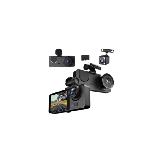 1080p Ön + 720p Arka & İç Kamera – Suya Dayanıklı Araç Güvenlik Kamerası 1080p Ön + 720p Arka & İç Kamera – Suya Dayanıklı Araç Güvenlik Kamerası