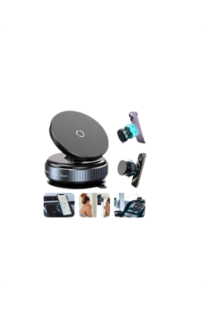 Çok Yönlü Döner Başlıklı Vakumlu Araç Telefon Standı – Sert Yollarda Stabil Kullanım