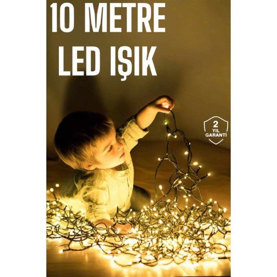 Gün Işığı 10 Metre Led Işık Şerit Led Süsleme Parti Malzemesi