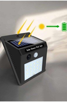 Güneş Enerjili Bahçe Lambası Solar Gece Aydınlatma Sensörlü Lamba