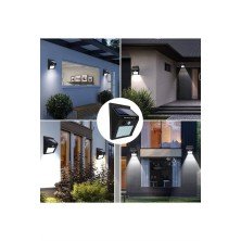 Güneş Enerjili Sensörlü Duvar Lambası Bahçe Lamba Suya Dayanıklı Bahçe Aydınlatma