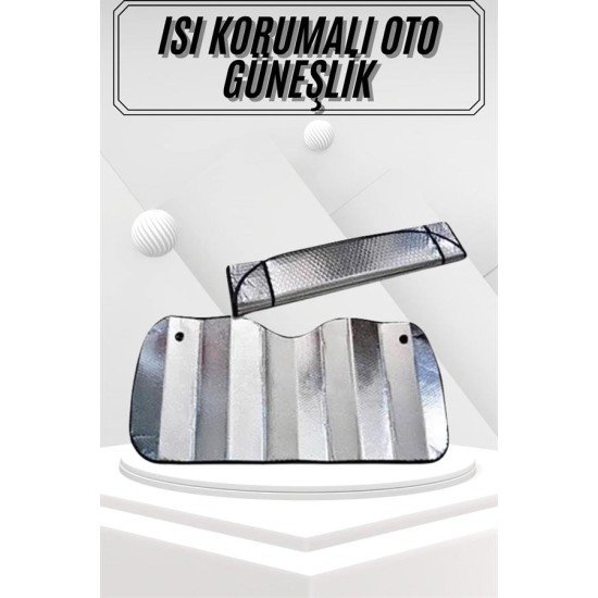 Güneşlik Koruyucu Perde Metalize Oto Araç Araba Güneşliği Ön Cam Güneşliği