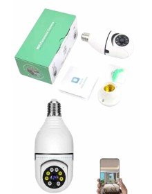 Güvenlik Kamerası Wi-Fi Özellikli 360 Derece Full Hd 1080p Ampül Kamera