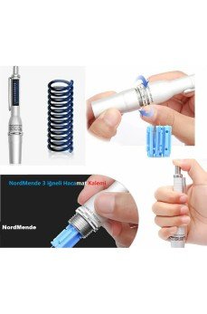 Hacamat kalemi 3 İğneli 100 ADET İĞNE HEDİYE