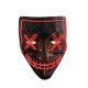 Hallowen Parti Maskesi Neon Led Işıklı Maske 3 Modlu Cadılar Bayramı Maskesi