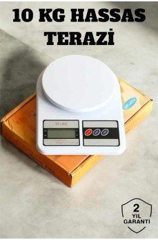 Hassas Terazi 10 kg Kapasiteli, Yüksek Hassasiyetli Dijital Mutfak Tartısı Hassas Terazi 10 kg Kapasiteli, Yüksek Hassasiyetli Dijital Mutfak Tartısı