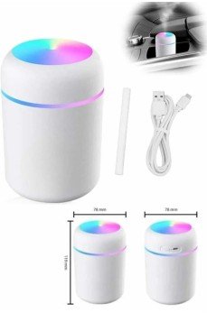 Hava Nemlendirici Buhar Makinesi Led Işıklı USB Dekoratif Nemlendirici