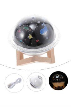 Hava Nemlendirici Led Işıklı Gece Lambası Yıldız Görünümlü Renk Değiştiren