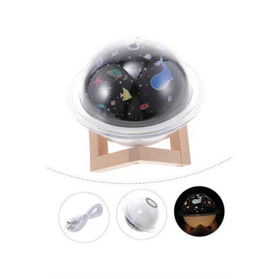 Hava Nemlendirici Led Işıklı Gece Lambası Yıldız Görünümlü Renk Değiştiren Hava Nemlendirici Led Işıklı Gece Lambası Yıldız Görünümlü Renk Değiştiren