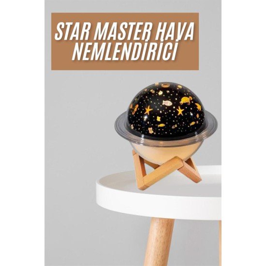 Hava Nemlendirici Led Işıklı Gece Lambası Yıldız Görünümlü Renk Değiştiren Hava Nemlendirici Led Işıklı Gece Lambası Yıldız Görünümlü Renk Değiştiren