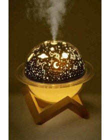 Hava Nemlendirici Masa ve Gece Lambası USB Projeksiyon Aromaterapi
