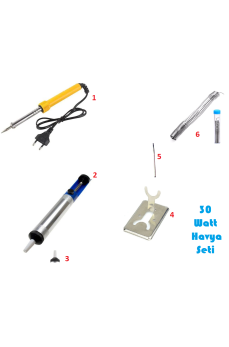 Havya Lehim Set 30 W - 6 Parça Lehim Seti