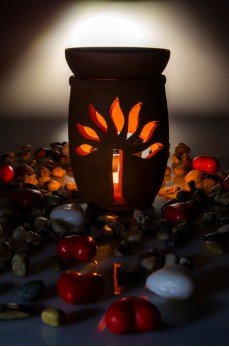 Hayat Ağacı El Yapımı Çömlek Buhurdanlık Tütsülük