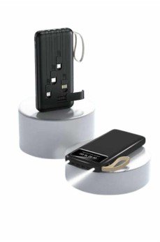 Hızlı Şarj Özellikli 20.000 Mah Dijital Göstergeli USB Girişli Android ve İOS Uyumlu Powerbank