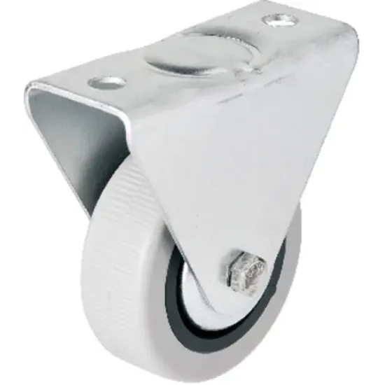 Hts 106 - 50 mm Sabit Kapaklı Gri PVC Teker Hts 106 - 50 mm Sabit Kapaklı Gri PVC Teker