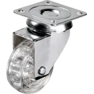 Hts 301 - 50x20 mm Şeffaf Makaralı Tablalı Teker Hts 301 - 50x20 mm Şeffaf Makaralı Tablalı Teker