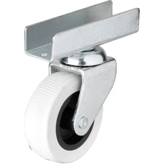 Hts 323 - 50x20 mm Gri Uzun U Tablalı Teker 4 Adet