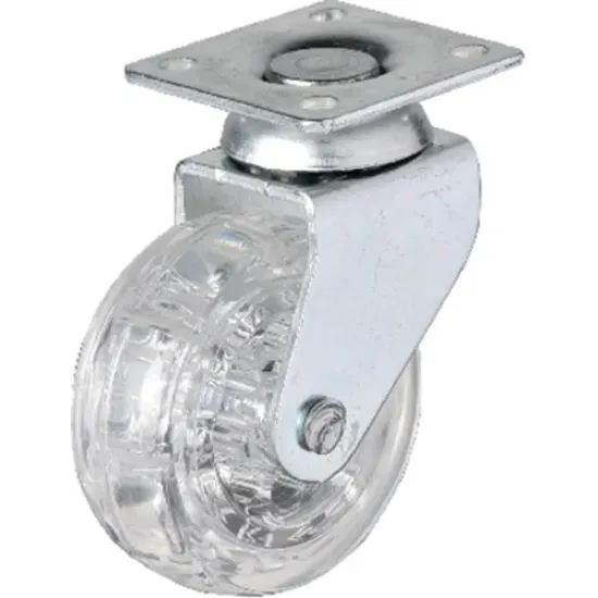 Hts 325 - 50x20 mm Şeffaf Makaralı Tablalı Teker 4 Adet Hts 325 - 50x20 mm Şeffaf Makaralı Tablalı Teker 4 Adet