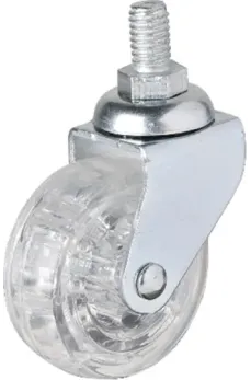 Hts 326 - 50x20 mm Şeffaf Makaralı Vidalı Teker 4 Adet Hts 326 - 50x20 mm Şeffaf Makaralı Vidalı Teker 4 Adet