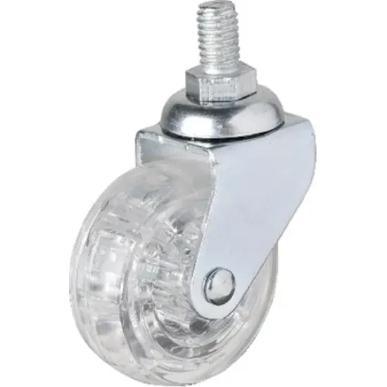 Hts 326 - 50x20 mm Şeffaf Makaralı Vidalı Teker 4 Adet Hts 326 - 50x20 mm Şeffaf Makaralı Vidalı Teker 4 Adet