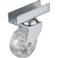 Hts 327 - 50x20 mm Şeffaf Makaralı Uzun U Tablalı Teker 4 Adet Hts 327 - 50x20 mm Şeffaf Makaralı Uzun U Tablalı Teker 4 Adet