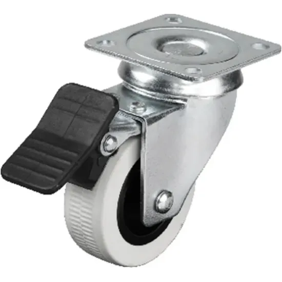 Hts 334 - 50x20 mm Çift Bilyalı Tablalı Frenli Teker 4 Adet Hts 334 - 50x20 mm Çift Bilyalı Tablalı Frenli Teker 4 Adet