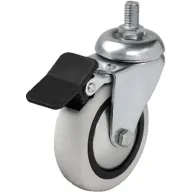 Hts 354 - 75x25 mm PVC Makaralı Vidalı Frenli Teker 4 Adet Hts 354 - 75x25 mm PVC Makaralı Vidalı Frenli Teker 4 Adet