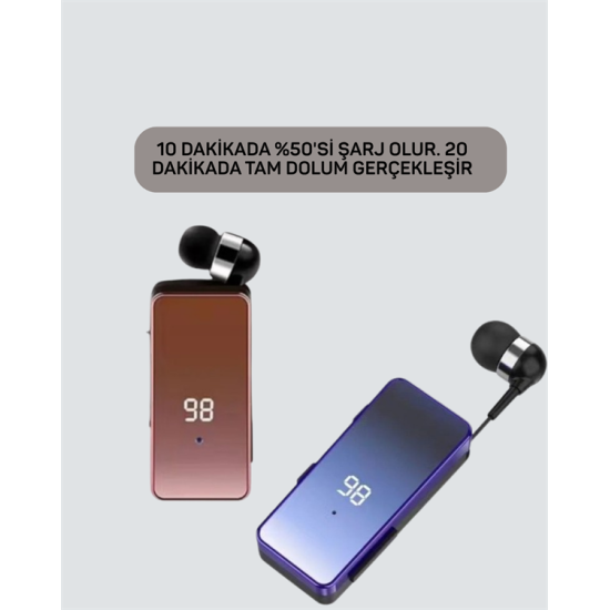 İki Telefona Aynı Anda Bağlanan Bluetooth 5.3 Klipsli Kulaklık – MFB Çok Noktalı Bağlantı