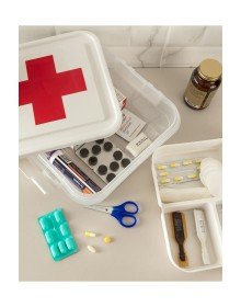 İlk Yardım Saklama Kutusu - Ecza Kutusu (Kızılhaç)