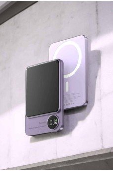22.5W Magsafe Kablosuz Şarjlı Powerbank Dijital Ekran ve Hızlı Şarj